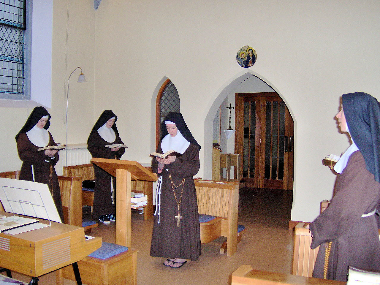 Sisters Worshipping in the Chapel
